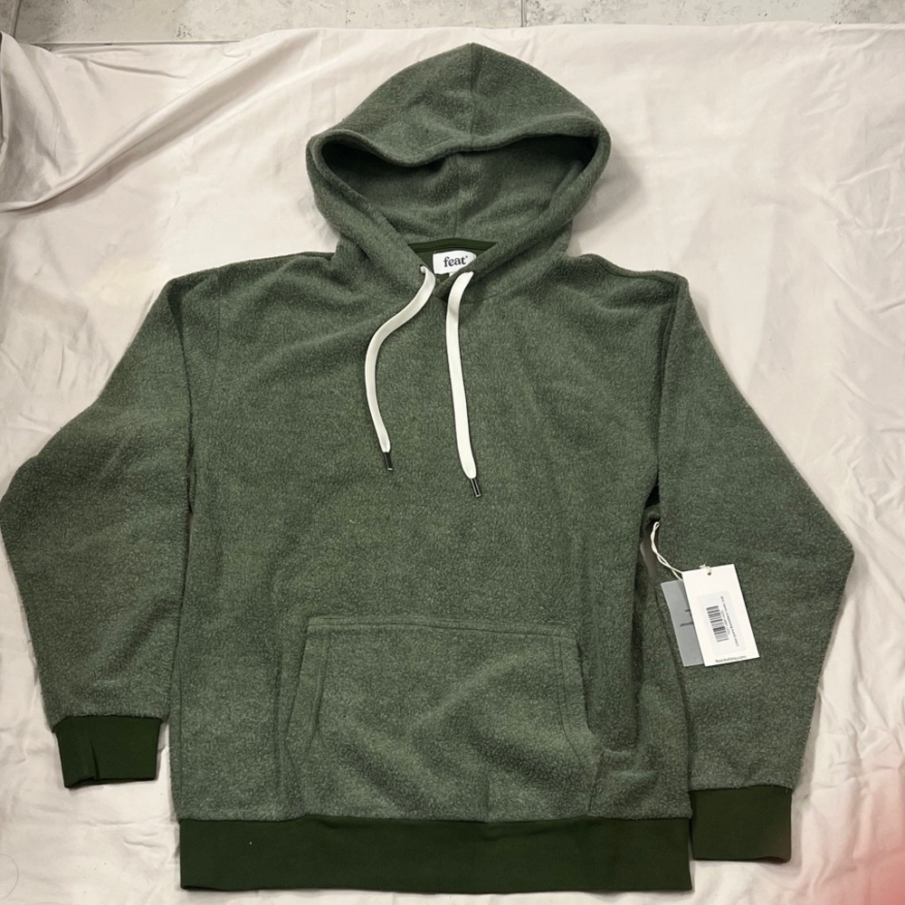 NWT Iguana Green BlanketBlend Unisex L Hoodie by Feat
